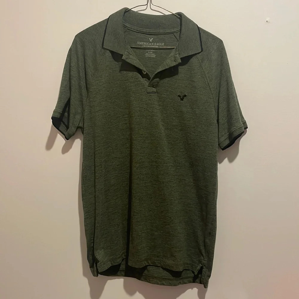 Green American Eagle Polo